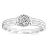 1 Diamond Dress Ring in Sterling Silver