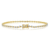 1 Carat Diamond Tennis Bracelet in 9ct Yellow Gold
