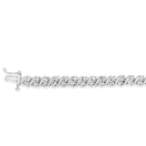 0.95 Carat Diamond Tennis Bracelet in Sterling Silver