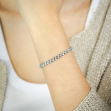 0.95 Carat Diamond Tennis Bracelet in Sterling Silver