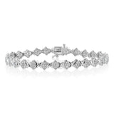 0.95 Carat Diamond Bracelet in Sterling Silver