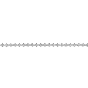 0.95 Carat Diamond Bracelet in Sterling Silver