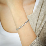 0.95 Carat Diamond Bracelet in Sterling Silver