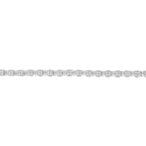 0.95 Carat Diamond Bracelet in Sterling Silver