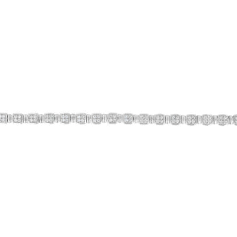 0.95 Carat Diamond Bracelet in Sterling Silver