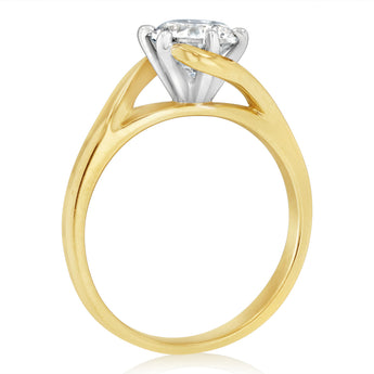 1 Carat Australian Diamond Solitaire Ring in 9ct Yellow Gold