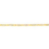 0.95 Carat Diamond 17.5cm Bracelet in Gold Plated Silver