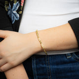 0.95 Carat Diamond 17.5cm Bracelet in Gold Plated Silver