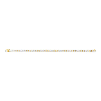 0.95 Carat Diamond Tennis 18.5cm Bracelet in Gold Plated Silver