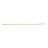 0.95 Carat Diamond Tennis 19cm  Bracelet in Gold Plated Silver