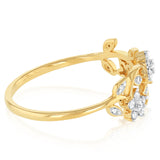 1/5 Carat Diamond Ring in 9ct Yellow Gold