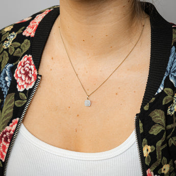 1/6 Carat Diamond Pendant in 9ct Yellow Gold
