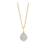 1/6 Carat Diamond Pendant in 9ct Yellow Gold