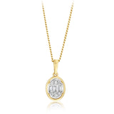 1/10 Carat Diamond Pendant in 9ct Yellow Gold