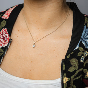 1/10 Carat Diamond Pendant in 9ct Yellow Gold