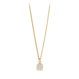 1/5 Carat Natural Diamond Pendant in 9ct Yellow Gold