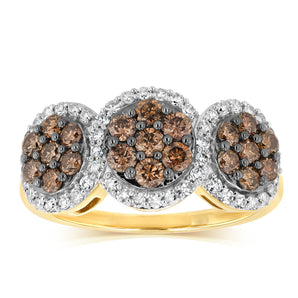 1 Carat Australian Diamond Ring in 9ct Yellow Gold