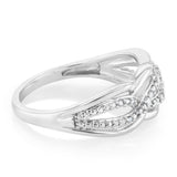 1/10 Carat Diamond Dress Ring in Sterling Silver
