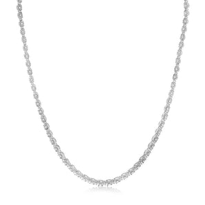 0.95 Carat Diamond Necklace in Sterling Silver