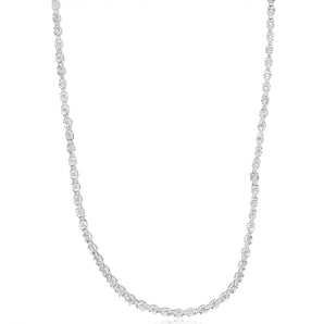 0.95 Carat Diamond Necklace in Sterling Silver