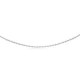 0.95 Carat Diamond Necklace in Sterling Silver