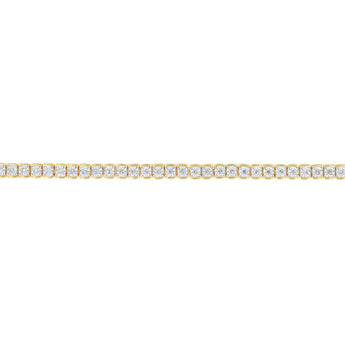 1/2 Carat Diamond 18cm Bracelet in Gold Plated Silver