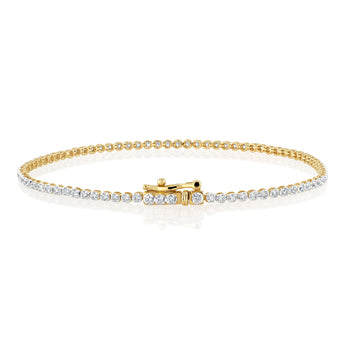 1 Carat Diamond Tennis Bracelet in 10ct Yellow Gold