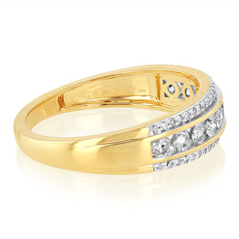 1/2 Carat Diamond Dress Ring in 9ct Yellow Gold