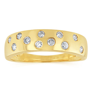 1/4 Carat Diamond Dress Ring in 9ct Yellow Gold