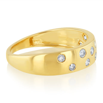 1/4 Carat Diamond Dress Ring in 9ct Yellow Gold