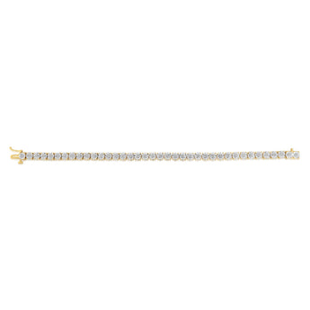 1/4 Carat Diamond 18.5cm Bracelet in Gold Plated Sterling Silver