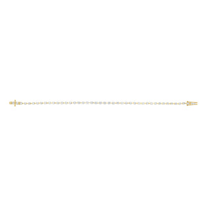 2 Carats Diamond Tennis Bracelet 17.5 cm in 9ct Yellow Gold