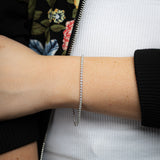 1 Carat Diamond Tennis Bracelet in 9ct White Gold