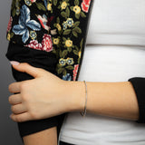 1/2 Carat Diamond Fancy Bracelet White Gold Link with 9ct Yellow Gold Bezel