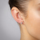 1/10 Carat Diamond Stud Earrings in 9ct Yellow Gold