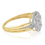 1/10 Carat Diamond Dress Ring in 9ct Yellow Gold