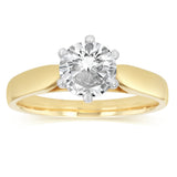 1.5 Carat Australian Diamond Solitaire Ring in 9ct Yellow Gold