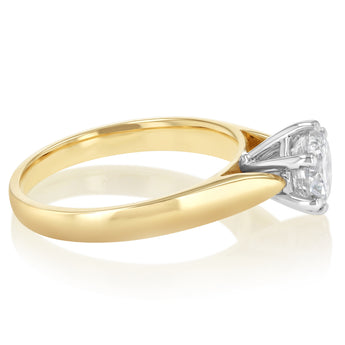 1.5 Carat Australian Diamond Solitaire Ring in 9ct Yellow Gold