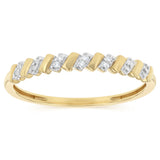 1/5 Carat Diamond Dress Ring in 9ct Yellow Gold