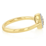 1/2 Carat Diamond Ring with Australian Diamond in 9ct Yellow Gold