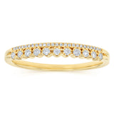 0.18 Carat Diamond Eternity Ring in 9ct Yellow Gold