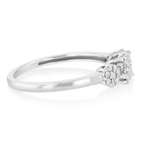 1/3 Carat Diamond Trilogy Ring in 9ct White Gold