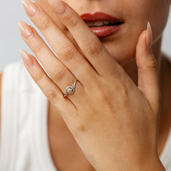 1/10 Carat Diamond Ring in 9ct Yellow Gold