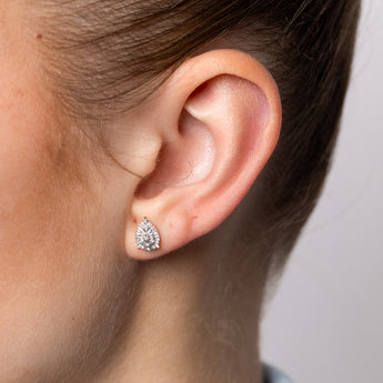 1/10 Carat Diamond Stud Earrings in 9ct Yellow Gold