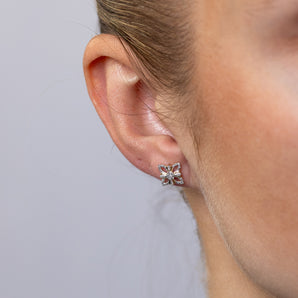 1/10 Carat Diamond Stud Earrings in 9ct Yellow Gold