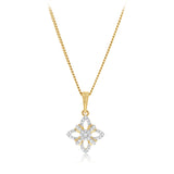 Diamond Pendant in 9ct Yellow Gold