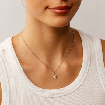 Diamond Pendant in 9ct Yellow Gold