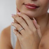 0.95 Carat Diamond Eternity Ring in 10ct White Gold