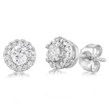 0.45 Carat Diamond Stud Earrings in 10ct White Gold