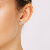 0.45 Carat Diamond Stud Earrings in 10ct White Gold